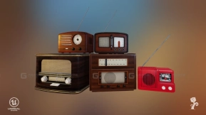 【UE】复古收音机包  Vintage radio pack