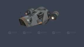 豆荚飞船 动画示例 Pod Ship - Animated Example
