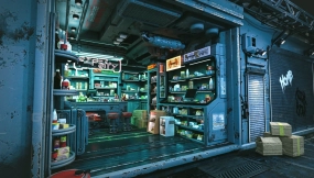 未来风格街头商店 Futuristic Street Store
