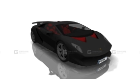 兰博基尼Sesto Elemento - Lamborghini Sesto Elemento 3D model-1