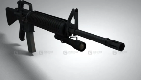 M16A2步枪 - Rifle m16a2 3D model-9