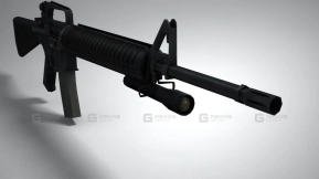 M16A2步枪 - Rifle m16a2 3D model-9