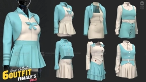 女性制服短裙套装