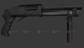 短管霰弹枪 - Shorty 3D model-3