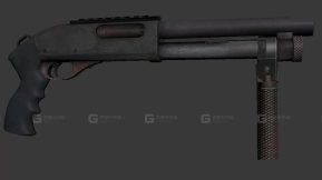 短管霰弹枪 - Shorty 3D model-3