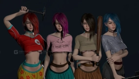 【UE】模块化末日生存女性角色模型 Survivor Girl 1 (Modular)
