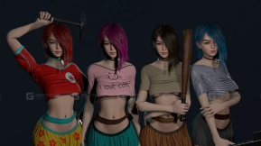 【UE】模块化末日生存女性角色模型 Survivor Girl 1 (Modular)