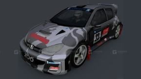2003款标致206 WRC - Peugeot 206 WRC 2003 3D model-14