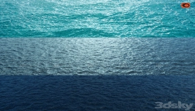Corona海水才材质球 Sea water material
