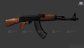 AK-47突击步枪-Ak 47 3D model-29