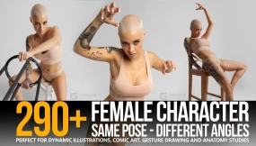 290+ 相同姿势 - 不同角度 - 女性角色参考图 290+ Same Pose - Different Angles - Female Character Reference Pictures
