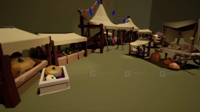 【UE】低多边形中世纪市场套件  Low Poly Medieval Market Kit