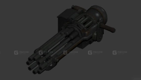 曲柄枪3D模型-62 - Crank Gun 3D model-62