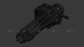 曲柄枪3D模型-62 - Crank Gun 3D model-62
