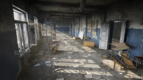 【UE】废弃学校教室宿舍场景模型 Abandoned school
