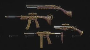 蒸汽朋克枪套件 Steampunk gun pack