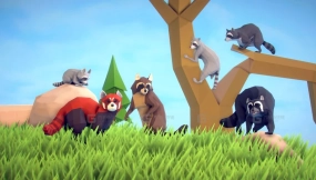 【UE】多边形艺术浣熊  Poly Art Raccoons