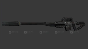 恐龙猎人狙击步枪-27 - Sniper Rifle from Turok 3D model-27
