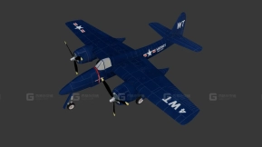格鲁曼F7F虎猫战斗机  Naval Grumman F7f Tigercat