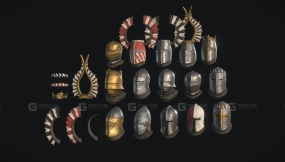 中世纪头盔模型合集 Medieval Helmets Collection