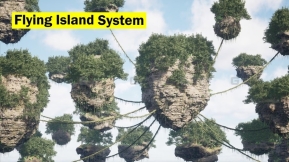 【UE】飞行岛屿系统  Flying Islands System