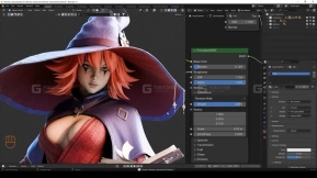 Blender魔法女巫角色建模教程 FlyCat – Witcher Character Sculpt