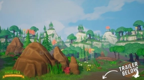 【UE5.0】森林风格化森林包 森林资产 森林植被 森林景观 FOREST Stylized Forest Pack - Forest Assets, Forest foliage, Forest Landscape 
