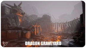 【UE4.26】龙之墓地套件  Dragon Graveyard Kit