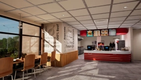 【UE】快餐店3D模型包  Fast Food Restaurant