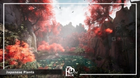 【UE】17种日本植物资产  Japanese Plants 17 Assets