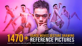 1470+舞蹈动作姿态绘画参考图集 1470+ Dance Moves Gesture Drawing Reference Pictures