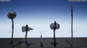 【UE】原始武器包低多边形  Primitive weapons pack low po