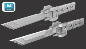 【Maya 案例】Maya游戏建模過労死芯片匕首刀；硬表面的卡线，布线全程教程；小白都能上手