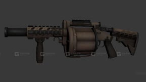 榴弹发射器3D模型-37 - Grenade Launcher 3D model-37
