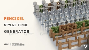 Fencixel第一卷风格化围栏生成器 Fencixel Vol.01 Stylize Fence Generator