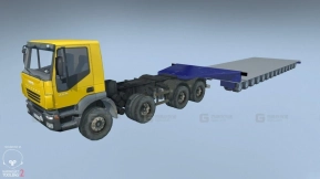 依维柯Trakker 440卡车 - Iveco trakker 440 truck 3D model-250