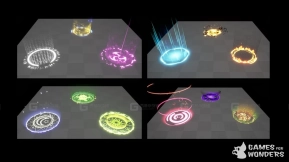 【UE】尼亚加拉光环特效包  Niagara Aura Pack