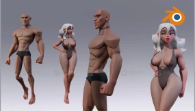 风格化情侣角色 Stylized Couple Character