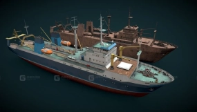 拖网渔船 - Fishing trawler