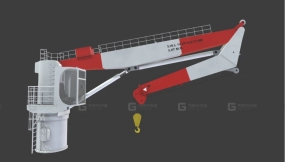 船用甲板起重机模型 Ship Deck Crane