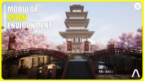 【UE】模块化亚洲中世纪城市  Modular Asian Medieval City
