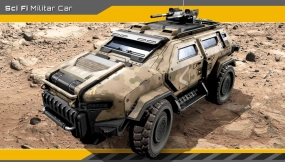 【UE】科幻军用车辆  SciFi Military Car
