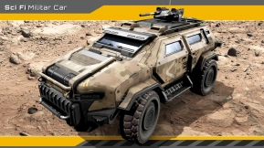【UE】科幻军用车辆  SciFi Military Car