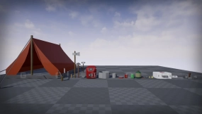 【UE】低多边形生存道具包  Low Poly Survival Props Pack