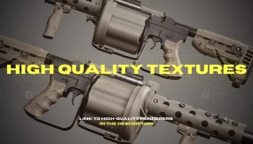【UE】榴弹发射器模型动画  Grenade Launcher 01