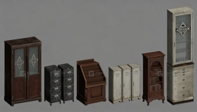 28+柜子模型合集 Cabinet model pack