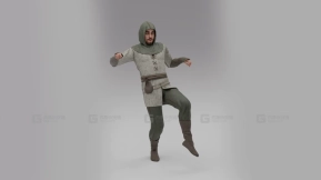 担忧的中世纪骑士面部绑定-Worried Medieval Knight Face Rig