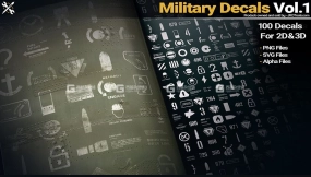 【贴图】军事图标图片素材 Military Decals Vol.1