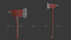 消防斧 3D模型-15 - Fire Axe 3D model-15