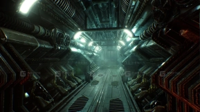 【UE】太空科幻走廊飞船内部机械硬表面 Mothership Service Rooms